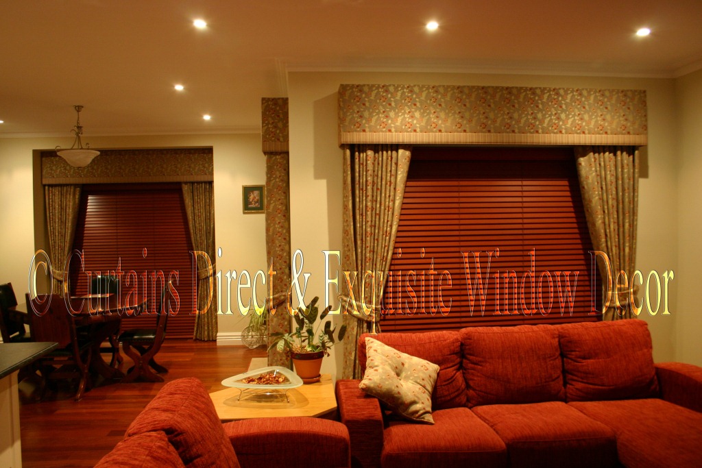 Custom Made Curtains, Padded Pelmets and Timber Blinds
