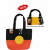 Bag cotton with magnetic closure clip Aboriginal flag 50 x 38 x 10cm,Perfect for NAIDOC and all other indigenous celebrations